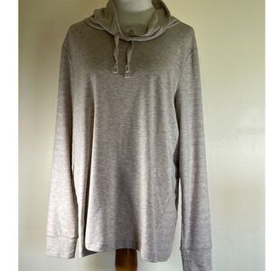 Women's Sonoma Pullover Drawstring Cowl Neck Long Sleeve Top (Size XL)